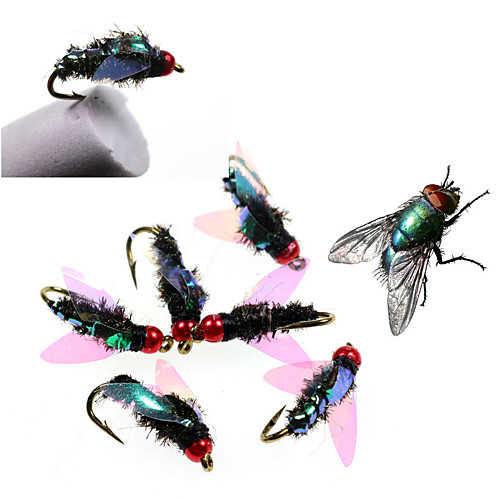 

12# 4pcs Brass Bead Head Slowly sinking High Quality Peacock Nymph Trout Fishing Flies Artificial Insect Bait Lure Fishing
