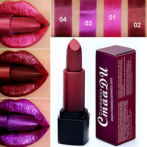 

Brand CmaaDu Sexy 4 Color Diamond Pearlescent Lipstick Glitter Lip Gloss Cosmetics Waterproof Long-Lasting Lip Makeup.