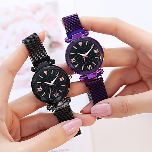 

Women's Quartz Watches Casual Fashion Black Blue Purple Alloy Chinese Quartz Black Purple Rose Gold New Design Casual Watch 1 pc Analog One Year Battery Life