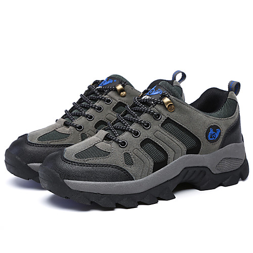 

Men's Sneakers Hiking Shoes Breathable Anti-Slip Comfortable Running Hiking Climbing Autumn / Fall Spring Brown Army Green Grey