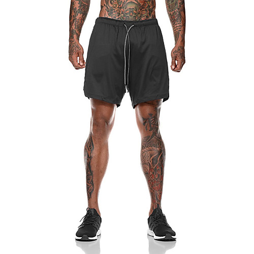 

Men's Sporty Loose Shorts Pants Print White Black Army Green