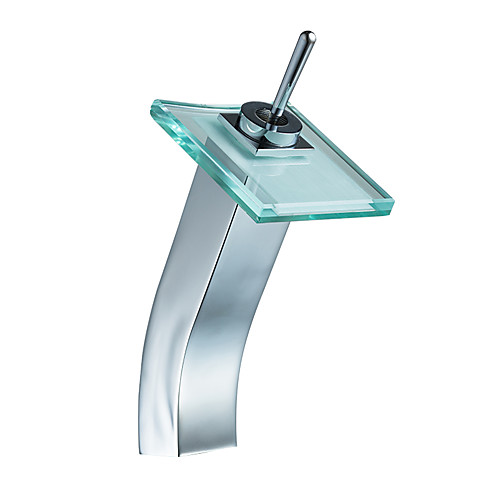 

Bathroom Sink Faucet - Widespread Electroplated Centerset Single Handle One HoleBath Taps