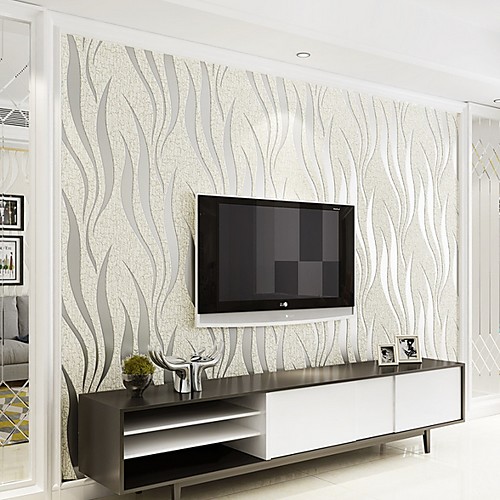 

Print Home Decoration Modern Wall Covering, Nonwoven Material Adhesive required Wallpaper, Room Wallcovering 100053cm