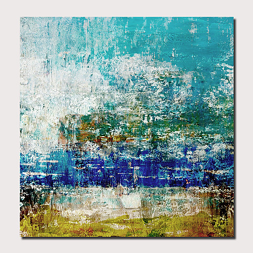 

Oil Painting Hand Painted Square Abstract Landscape Comtemporary Modern Stretched Canvas