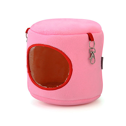 

Mouse Hamster Bed / Flannel Blue Pink