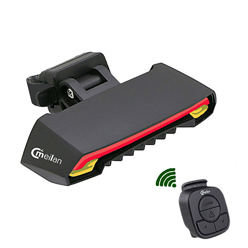 

Laser LED Bike Light Turn Signal Light Rear Bike Tail Light Safety Light LED Mountain Bike MTB Bicycle Cycling Waterproof Portable Remote Control / RC Super Light Lithium Battery 80 lm Battery / ABS