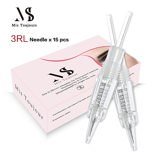 

30PCS Screw Type 3RL Microblading Needle Cartridges For Permanent Makeup Eyebrows Lip Eyeliner Machine Using