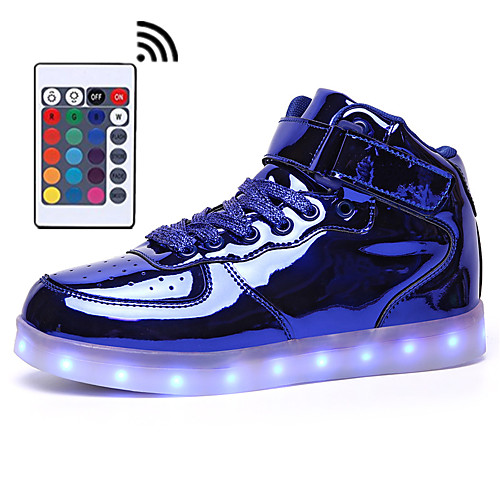 

Unisex Light Up Shoes PU Fall & Winter LED Sneakers Black / Gold / Blue