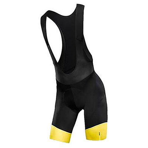 

Men's Cycling Bib Shorts Bike Bottoms Quick Dry Sports Solid Color Black / Yellow Mountain Bike MTB Road Bike Cycling Clothing Apparel Bike Wear / Micro-elastic