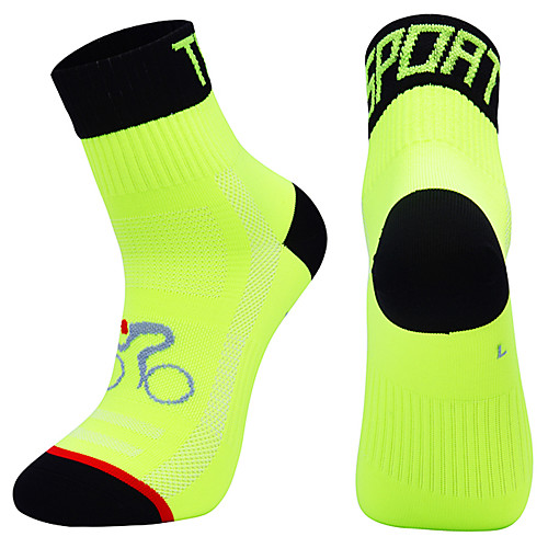 

Compression Socks Athletic Sports Socks Crew Socks Cycling Socks Men's Football / Soccer Cycling / Bike Bike / Cycling Breathable Wearable 1 Pair Winter Solid Color Chinlon Black White Orange M L XL