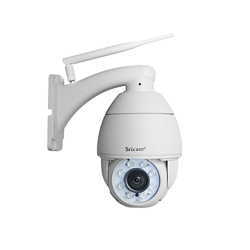

Sricam SP008B IP Camera Wifi 720P H.264 Dome Waterproof Wireless WLAN 2.8-12mm Varifocal Lens CCTV Security 5XZOOM IR-CUT PTZ Security Camera Night Vision Mobile Remote View Motion Detection