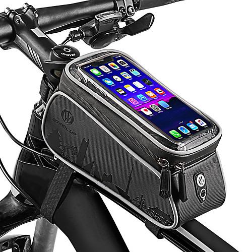 

Wheel up Cell Phone Bag 6 inch Waterproof Cycling for Cycling Dark Gray Mountain Bike / MTB Road Bike Outdoor Exercise