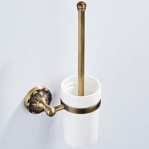 

Toilet Brush Holder New Design Antique / Country Brass 1pc - Bathroom / Hotel bath Wall Mounted