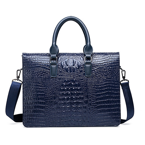 

Men's Zipper PU(Polyurethane) / PU Briefcase Crocodile Black / Brown / Blue / Snakeskin / Fall & Winter