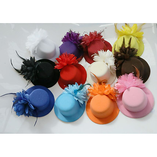 

Tulle / Feather Fascinators with 1 Wedding / Special Occasion / Tea Party Headpiece