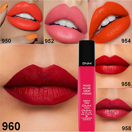 

Sexy 6 Color Liquid Matte Lip Gloss Powder Sponge Lip Gloss Lip Gloss
