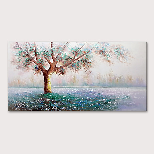 

Oil Painting Hand Painted - Floral / Botanical Abstract Landscape Modern Rolled Canvas