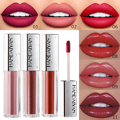 

Brand Handaiyan Velvet Matte Lip Gloss Lipstick Lasting Moisturizing Hydrating Lip Glaze Dyeing Lip Liquid