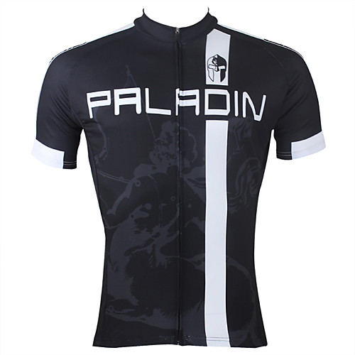 

ILPALADINO Men's Short Sleeve Cycling Jersey Black Stripes Bike Jersey Top Mountain Bike MTB Road Bike Cycling Breathable Quick Dry Ultraviolet Resistant Sports Clothing Apparel
