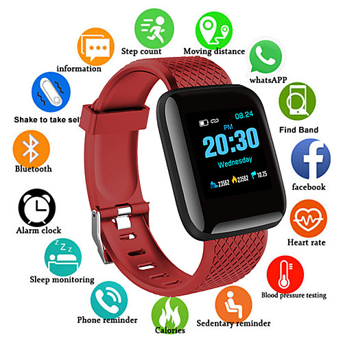

D13S Smart Watch BT Fitness Tracker Support Notify/ Heart Rate Monitor/Blood Pressure Sports Smartwatch Compatible Samsung/ Android/ Iphone