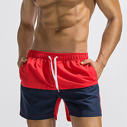 

Men's Swim Shorts Swim Trunks Bottoms UV Sun Protection Swimming Surfing Beach Patchwork Spring Summer / Micro-elastic