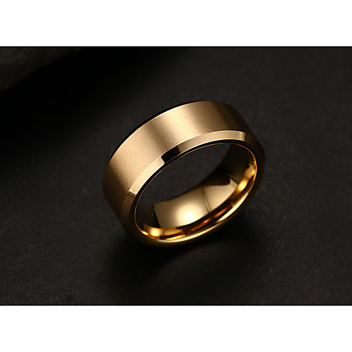 

Band Ring Black Gold Silver Titanium Steel Fashion Simple Style engineering 7 8 9 10 11 / Men's