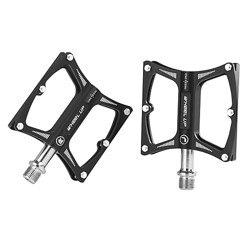 

Wheel up Mountain Bike Pedals Flat & Platform Pedals Lightweight Anti-Slip Durable 3 Bearing Aluminum Alloy for Cycling Bicycle Road Bike Mountain Bike MTB Recreational Cycling Black
