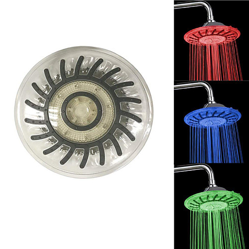 

Contemporary Rain Shower Chrome / Plastic Feature - LED / Shower / Color Gradient, Shower Head / Rainfall