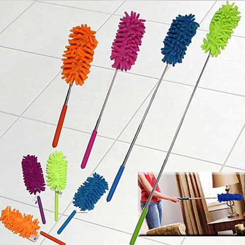 

Creative Stretch Extend Microfiber Dust Shan Adjustable Feather Duster Household Dusting Brush Cars Cleaning Kitchen Accessories