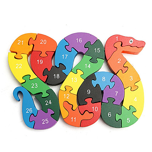 

Wooden Puzzle Educational Toy Math Toy Number Letter compatible Wooden Legoing Geometric Pattern Educational All Boys' Girls' Toy Gift / Kid's