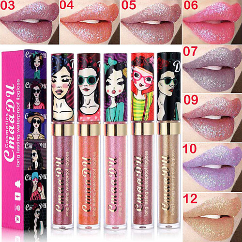 

1 pcs 12 Colors Daily Makeup Waterproof / Universal / Lips Shimmer Waterproof / Long Lasting / Beauty Glitters / High Quality Makeup Cosmetic Office / Career / Dailywear / Wedding Party Grooming