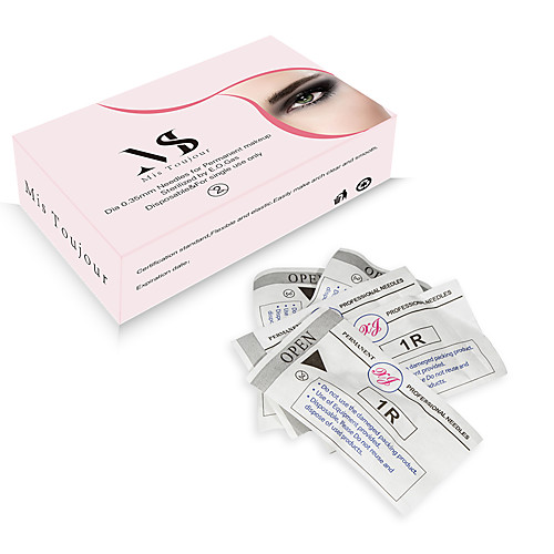 

Safety / Professional / Transparent 30pcs Stainless Steel A Grade ABS Permanent Makeup Needles & Tips