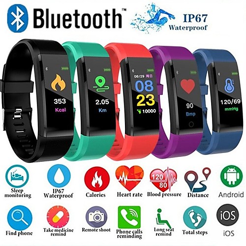 

Smartwatch Digital Modern Style Sporty Silicone 30 m Water Resistant / Waterproof Heart Rate Monitor Bluetooth Digital Casual Outdoor - Black Purple Green