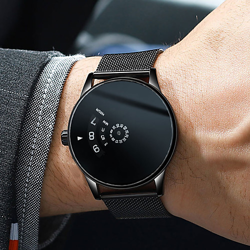 

Men's Dress Watch Quartz Modern Style Stylish Stainless Steel Silver 30 m Water Resistant / Waterproof Creative Casual Watch Analog Casual Fashion - White Black One Year Battery Life