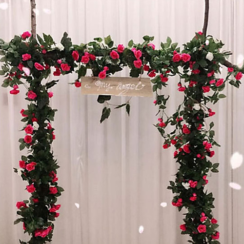 

Artificial Flower Plastic Wedding Vine Wall Flower Vine 1