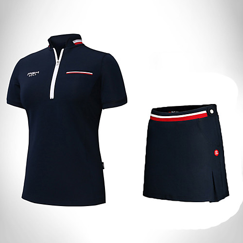 

Women's Golf Skirt Tee / T-shirt Clothing Suit Fashion Lightweight Breathable Moisture Wicking Spring Winter Athleisure Outdoor / Cotton / Stretchy