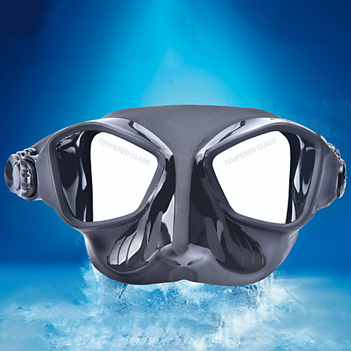 

Diving Mask Underwater Leak-Proof Waterproof Anti Fog Two-Window - Swimming Diving Scuba Silicone - For Adults Yellow Blue Black