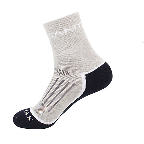 

Men's Women's Hiking Socks Running Socks Cycling Socks 1 Pair Outdoor Quick Dry Warm Reduces Chafing Comfortable Socks Long Socks Patchwork Cotton Black Grey for Climbing Traveling