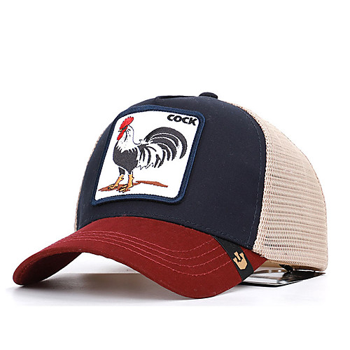 

Unisex Baseball Cap Acrylic Cotton Work Basic - Floral Print All Seasons White Black Red