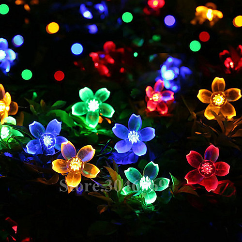 

LOENDE 10m 100 LEDs Cherry Blossom String Lights Batteries Powered Christmas Festival Indoor Decoration Outdoor Courtyard Wedding Lighting Decorative