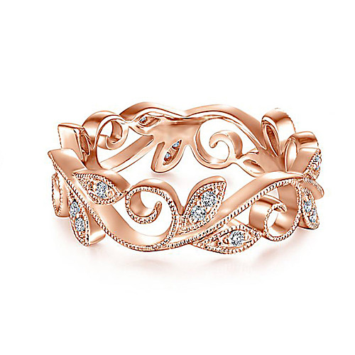 

Women's Band Ring 1pc Silver Rose Gemstone & Crystal Alloy Gift Festival Jewelry