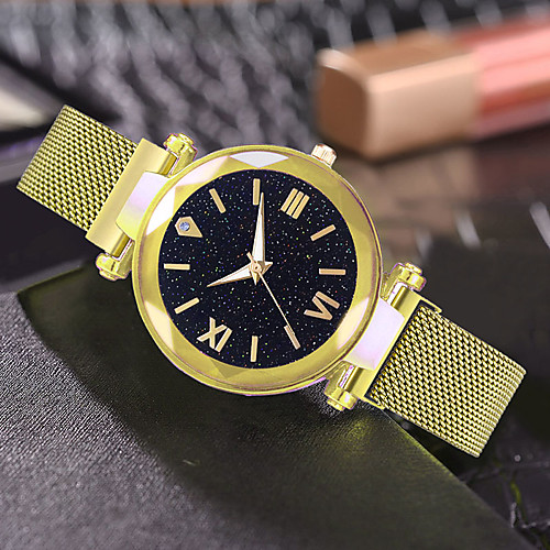 

Women's Quartz Watches Casual Fashion Black Blue Gold Stainless Steel Chinese Quartz Black Purple Rose Gold Water Resistant / Waterproof Cool Imitation Diamond 30 m 1 pc Analog One Year Battery Life