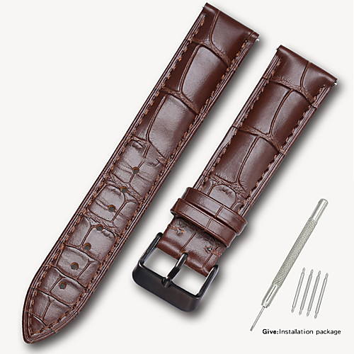 

Genuine Leather / Leather / Calf Hair Watch Band Strap for Black / Brown 17cm / 6.69 Inches / 18cm / 7 Inches / 19cm / 7.48 Inches 1.4cm / 0.55 Inches / 1.6cm / 0.6 Inches / 1.8cm / 0.7 Inches