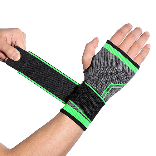 

Hand & Wrist Brace for Gym Workout Badminton Running Antiskid Washable Anti Slip Emulsion 1 Piece Sport Athleisure Green