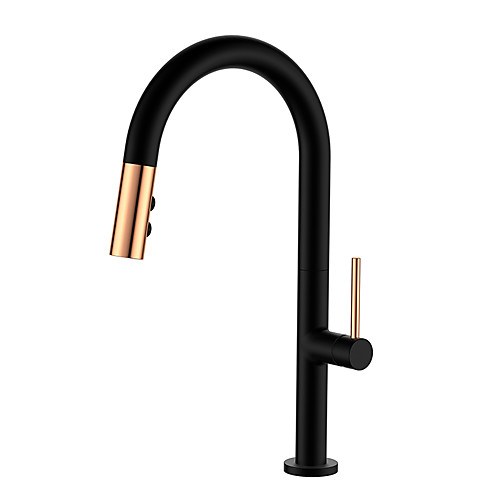 

Kitchen faucet -Classic Pull-out / ­Pull-down Single Handle One Hole Painted Finishes Tall / ­High Arc Other Contemporary Kitchen Taps