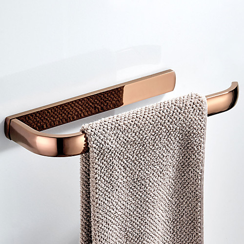 

Rose Gold Towel Bar New Design Modern / Contemporary Brass 1pc - Bathroom / Hotel bath Wall Mounted