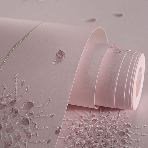 

Wallpaper Nonwoven Wall Covering Adhesive Required Floral 100053 cm