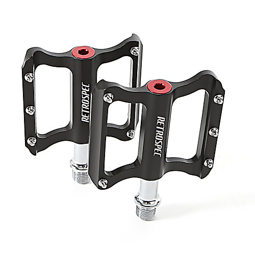 

Mountain Bike Pedals Flat & Platform Pedals Lightweight Anti-Slip Durable Aluminum Alloy for Cycling Bicycle Mountain Bike MTB Black