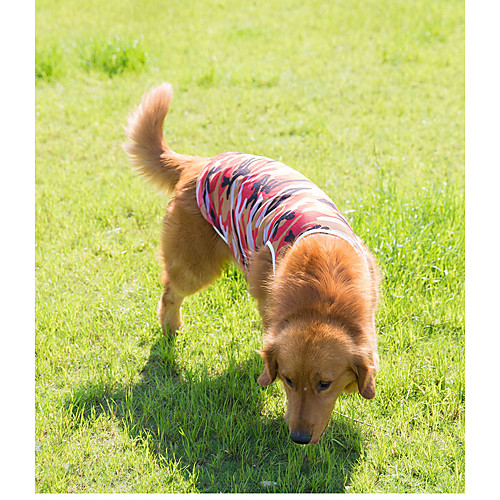 

Dog Jumpsuit Vest Dog Clothes Plaid / Check Fuchsia Camouflage Color Cotton Costume For Spring & Fall Summer Men's Women's Casual / Daily Fashion