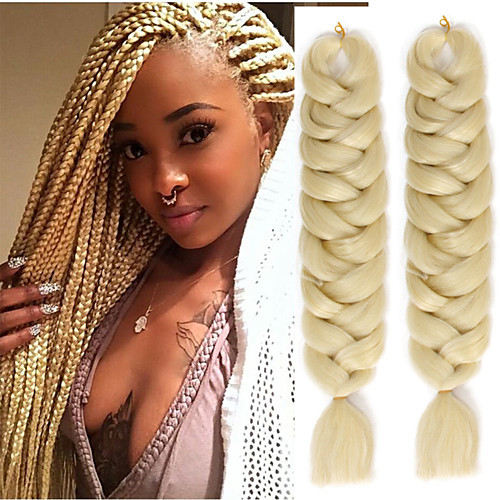 

Straight Jumbo Crochet Hair Braids Synthetic Extentions Natural Color Synthetic Hair Braids Braiding Hair Heat Resistant 1pc/pack